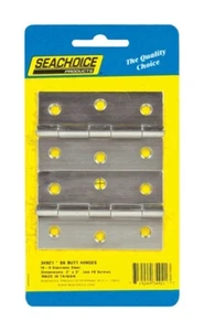 Seachoice 34921 bisagra a tope de acero inoxidable plateada 3 L x 2 W pulgadas - Imagen 1 de 1