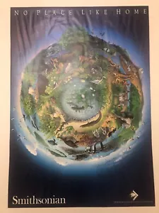 Original 1990 Smithsonian Earth Day Suzanne Duranceau No Place Like Home Poster - Bild 1 von 7