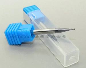 1xHRC55 2Flute Dia.0.5mm*4mmSHK Micro Size Solid Carbide Square End Mills   - Imagen 1 de 3