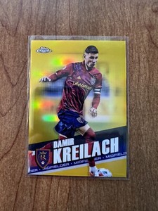 2022 Topps Chrome MLS Damir Kreilach Gold Refractor 21/50 Real Salt Lake