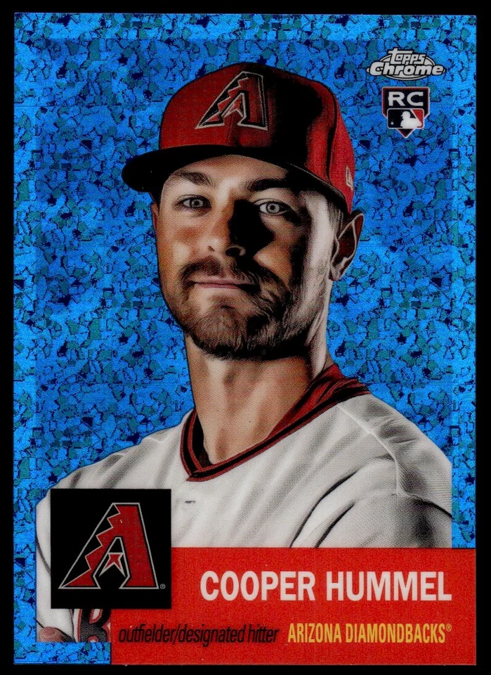 2022 TOPPS CHROME PLATINUM BLUE REFRACTOR Cooper Hummel Rookie /199 Arizona - Image 1 of 2