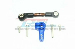 Servo cuerno de aluminio GPM Racing con caña de amarre - para Traxxas Rustler 4X4 RUS416025ST-B - Imagen 1 de 3