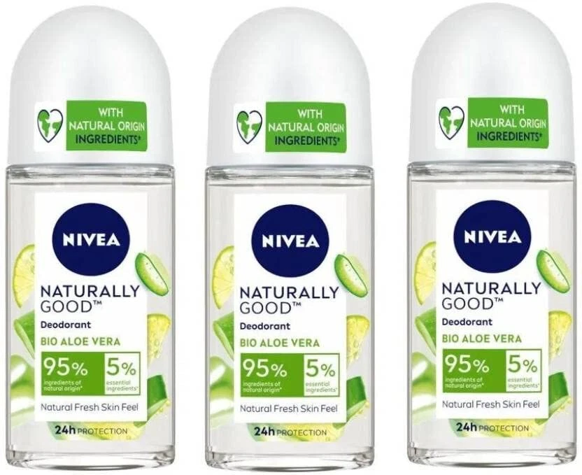 NIVEA Naturally Good Bio Aloe Vera Natural Piel Fresca Sensación 24h Protección 3 Pes Foto 1 de 1