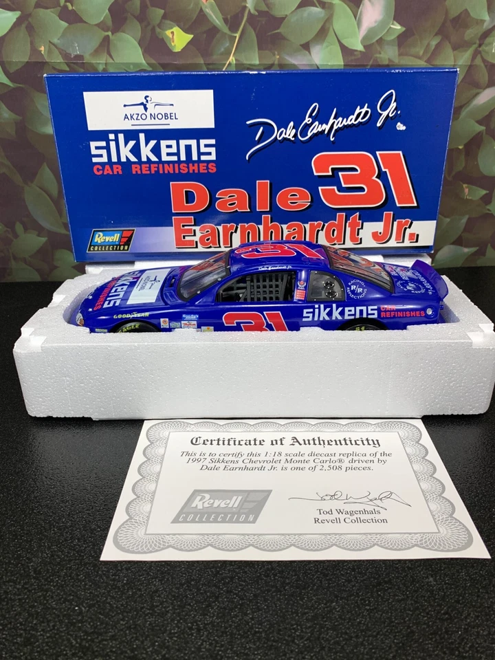 REVELL DALE EARNHARDT JR #31 SIKKENS 1997 MNTE CARLO BLUE 1:18 - Image 1 of 4