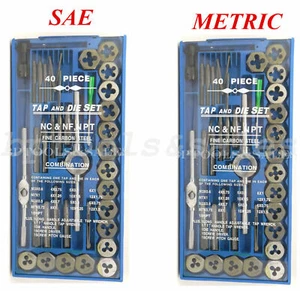 Juego de 80 piezas de grifo y troquel cortes tornillos orificios de rosca tuerca de perno con llave de grifo nuevo - Imagen 1 de 2
