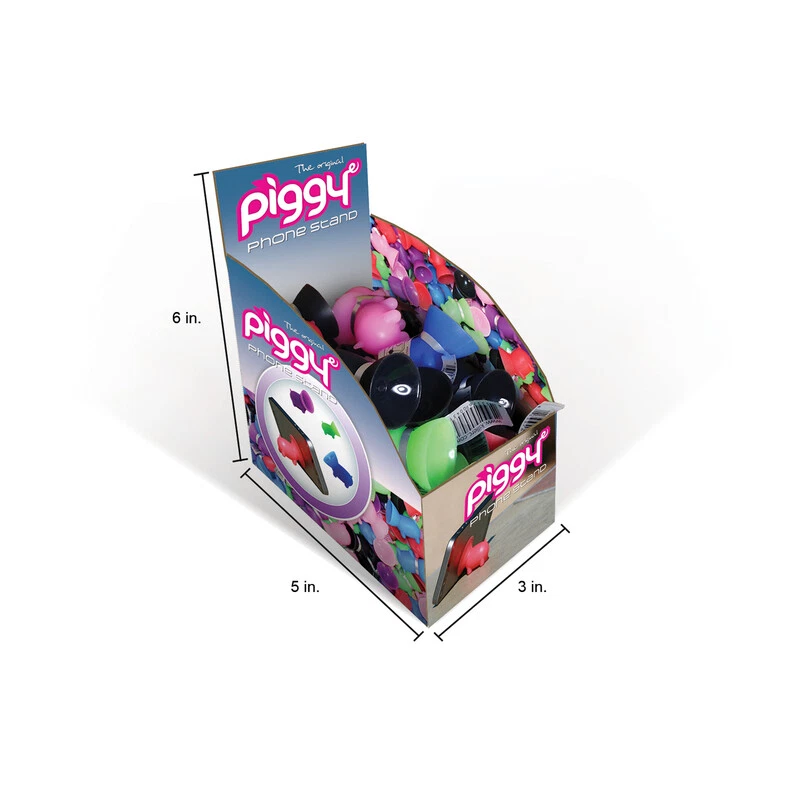 The Original Piggy Cell Phone Suction Cup Stand Mini Pig Purple Killerc