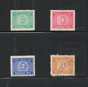 R8942 New Zealand 1939 postage dues 4v. MH & used - Picture 1 of 2