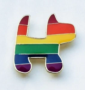 Regenbogen Hund Anstecker rainbow dog pin gay queer schwul CSD LGBTQ pride - Bild 1 von 1