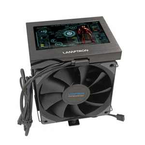 Lamptron DT050 CPU Air Cooler with Sensor Panel Display - Picture 1 of 2
