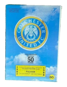 COLCHESTER UNITED V FULHAM - DIVISION FOUR - 25/8/1987 - Picture 1 of 1