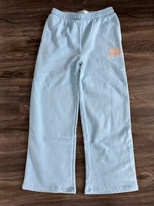 Roxy Girl Fleece Pants Wide leg Clear Sky Blue size XL 16 NWT NEW Style RSFHC11S - Picture 1 of 15