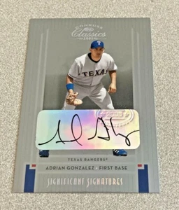 2005 Donruss Classics Significant Sigs #96 Adrian Gonzalez Rangers /200 - Picture 1 of 2