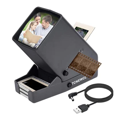 35mm Slide and Film Viewer, Negative Viewer, Desk Top LED Lighted Illuminated 3X - Image 1 of 4