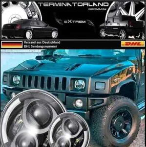 🟢 HUMMER H2 Scheinwerfer Set Steckverbindung+Ringhalter+Halterung - Bild 1 von 13