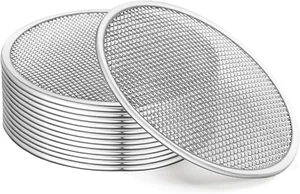 316 Stainless Steel Sprouting Lids for Wide Mouth Mason Jars - 12 Pack - Picture 1 of 11