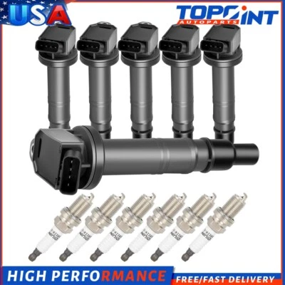 Kit de 6 bobinas de encendido y bujías para Toyota Tundra 2005-2014 4,0 L V6 Tacoma Foto 1 de 4