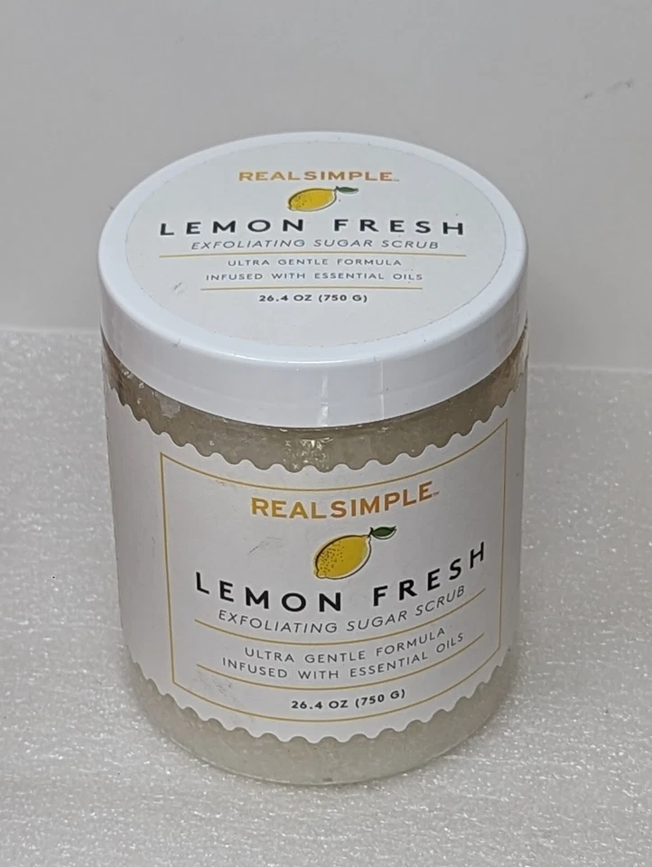 Real Simple Lemon Fresh Exfoliating Body Sugar Scrub 26.4 oz Ultra Gentle - Image 1 of 1