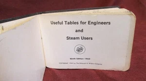 Engineers reference pocket book & Steam Users vintage 1965 155 pages my fathers - Picture 1 of 6
