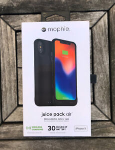 Mophie Juice Pack Air External Battery Case Wireless Charging iPhone X 
