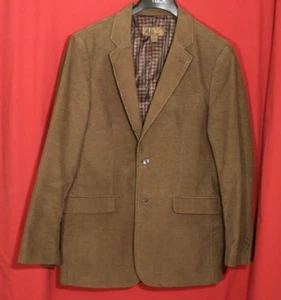 Blue by Pronto Uomo Mens Sports Suit Jacket M Two Button Blazer Brown Corduroy - Picture 1 of 9