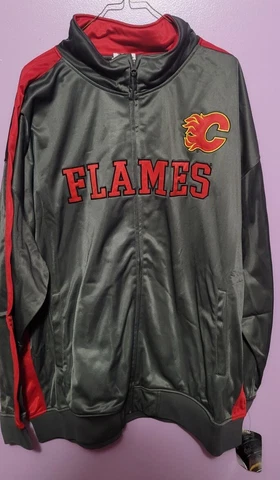 Calgary Flames 4XL Zip Up Windbreaker Jacket Cover