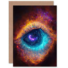 The Eye of God Space for Him or Her Birthday Thank You Blank Greeting Card