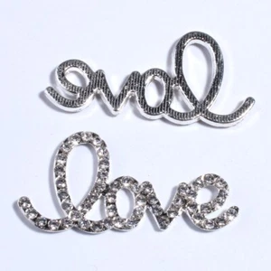 30PCS 22*45MM Rhinestone Shaped Silver Crystal Button For Clothing Decoration - Picture 1 of 2