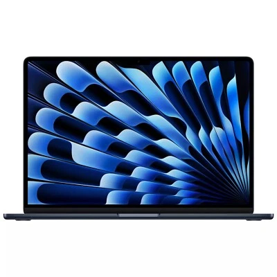 Apple MacBook Air 15" M4 16GB 256GB SSD 10/10 cores CPU/GPU Midnight RP£1199 New - Image 1 of 4