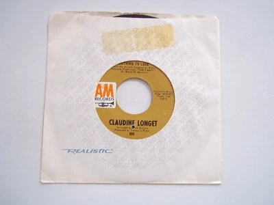 CLAUDINE LONGET - Nothing To Lose / White Horses - 45 RPM 7" Record A&M - Image 1 of 4