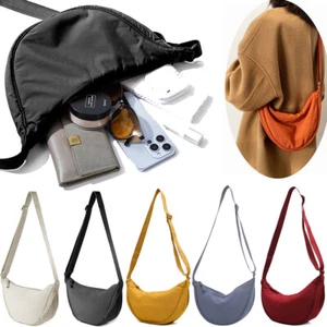 Lady Crossbody Bag Large Capacity Dumpling Bag Adjustable Strap Travel Backpack - Picture 1 of 31