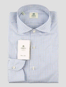 NEW LUIGI BORRELLI MULTICOLOR COTTON SHIRT US 15.75 - EU 40 B2V2 - Picture 1 of 3