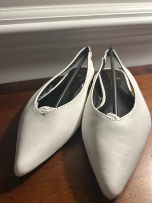 Lulu’s Chrystina Mujer Blanco Punta Cordones Planos Talla 6.5 Nuevo En Caja Foto 1 de 4