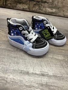 Vans Sk8-Hi Zip Rainbow Star Glow Galaxy Toddler 2.5 Glow In The Dark! - Bild 1 von 4