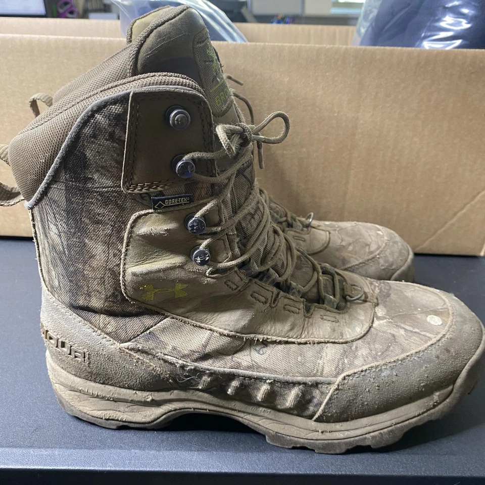 Under Armour Brow Tine Gore-Tex Camo Hunting Boots Mens 10 1240079-946 Brown - Image 1 of 4