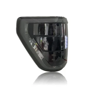 Left & Right Smoked LED Tail Lights For 2021-2026 Ford F-150 (Low Configuration) - Picture 1 of 8