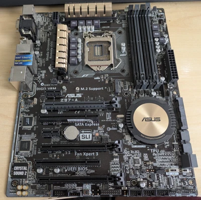Asus Z97-A LGA 1150 Z97 ATX Mainboard FÜR TEILE ODER REPARATUR - Bild 1 von 3