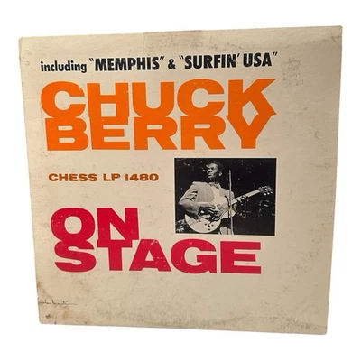 Chuck Berry On Stage Chess LP 1480 1963 G/VG+/EX Rock Blues Memphis Surfin USA - Image 1 of 4