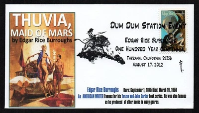 EE. UU., SCOTT # 4702, NICHOLAS CAPOZZI CUBIERTA FDC EDGAR ARROZ BURROUGHS, THUVIA, 2012 Foto 1 de 2