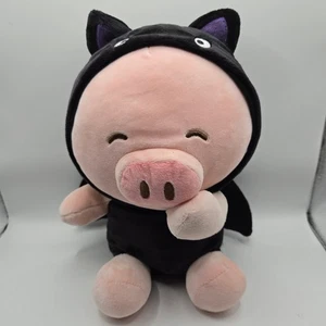 Miniso 10" GIGI Pig Plush Bat Suit Halloween Costume Squishy Soft Toy Rare Wings - Picture 1 of 3