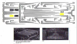 Fred Cady Decal #506 To Do The 1950`S Silver Custom Scallops - Picture 1 of 1