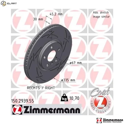 2x BRAKE DISC 150.2939.55 FOR MINI BMW B38 A15 P 1.5L 3cyl B46A20B/A20A 2.0L - Image 1 of 4