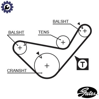 TIMING BELT 5436XS FOR HYUNDAI TERRACAN SATELLITE/Bus GALLOPER/II STAREX/Van - Image 1 of 4