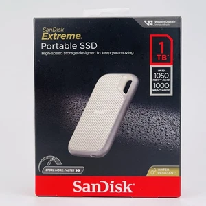SanDisk Portable Extreme Portable SSD 1TB USB-C SDSSDE51-1T00-AW25 - Picture 1 of 10