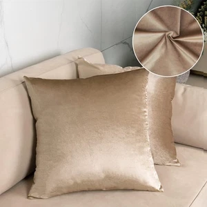 Throw Pillow Covers, Cozy Velvet Square, Soft Solid Decorative Cushion Pillow... - Picture 1 of 7