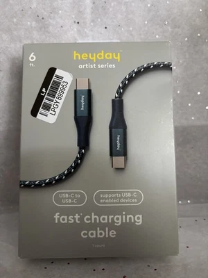 6' USB-C to USB-C Braided Cable - heyday artist series - Image 1 of 2