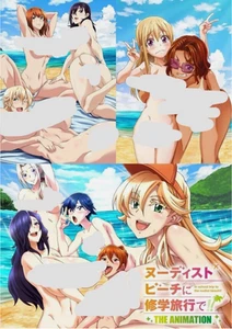 OVA Nudist Beach ni Syugakuryokou de The Animation Blu-ray Climax Mega Mori JP - Picture 1 of 1