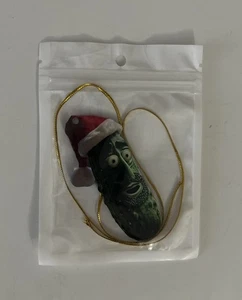 Weihnachten Pickle Ornament Bart und Schnurrbart Pickle BRANDNEU - Bild 1 von 1