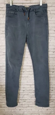 Zara Boys Jeans 13-14 Slate Blue Denim Drawstring Waist - Image 1 of 4
