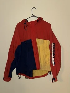 Vintage 1990s Color Block Regatta Sport Windbreaker Light Jacket OVERSIZED - Picture 1 of 2