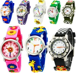 Kids Watch Cute Cartoon Watch Waterproof Silicone Wrist Watch Boys Girls Gifts - Picture 1 of 68